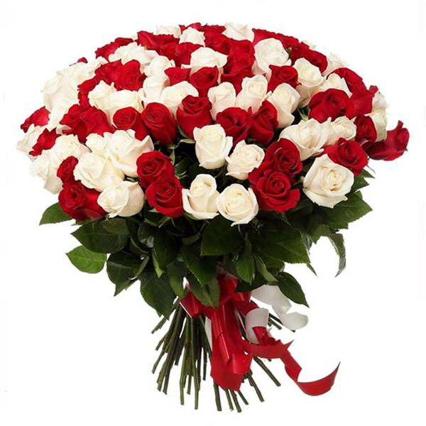 101 Roses Bouquet Resim 1