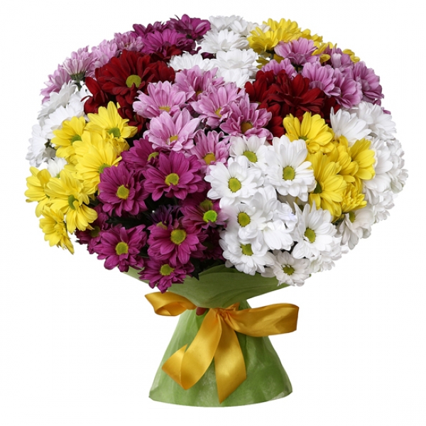 25 Branches Colorful Daisy Bouquet Resim 1