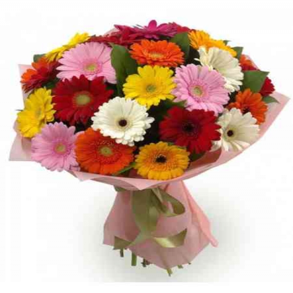 21 Gelbera Bouquets Resim 1