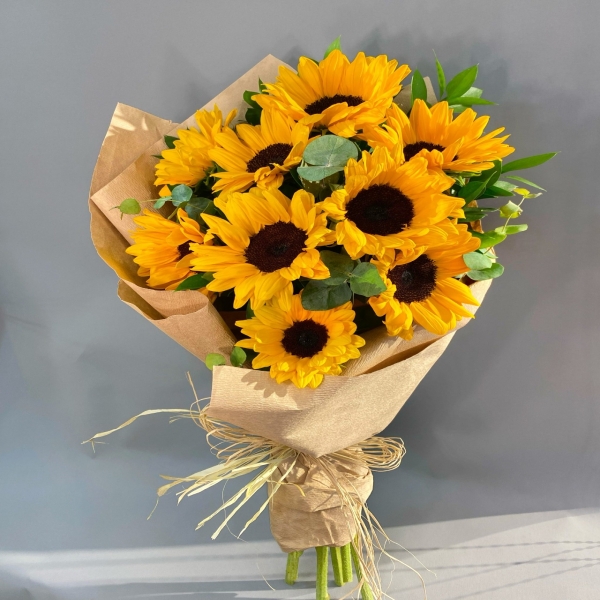 11 Pcs Sunflowers Resim 1